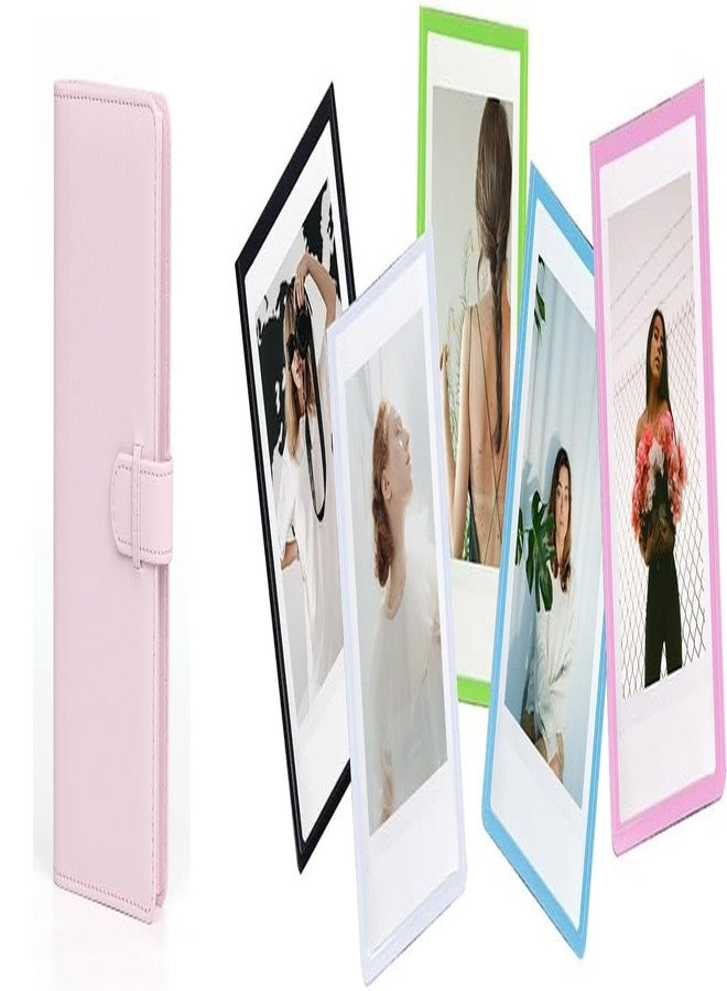 ZENKO Photo Album with 108 Pockets for Fujifilm Instax Mini 9/8/90/25/11/12 - Clay & Magnetic P Frames (Set of 5) (Blossom Pink) - Image 1